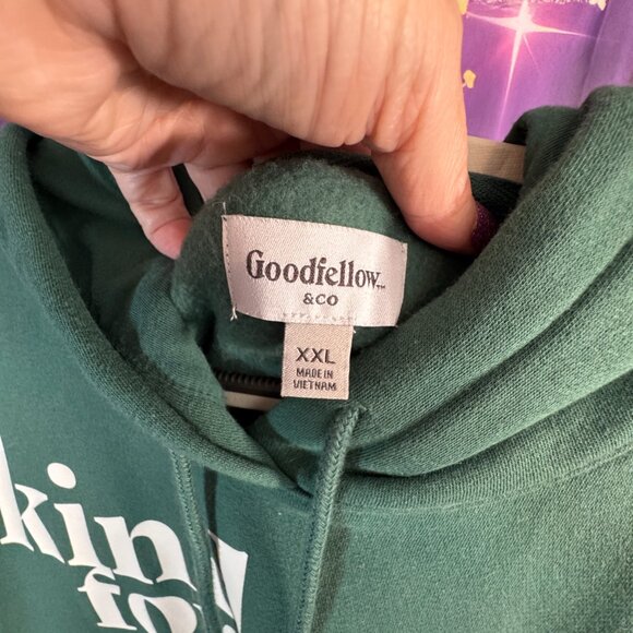 Goodfellow & Co - Hoodie with 'Kindness Forever' Print - Green - XXL - - Picture 2 of 7